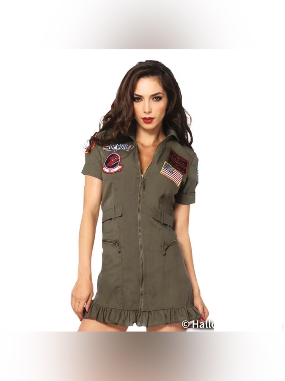 TOP GUN By Leg Avenue Deluxe Pilot Dress Costume NWT Size S Flight Dress
